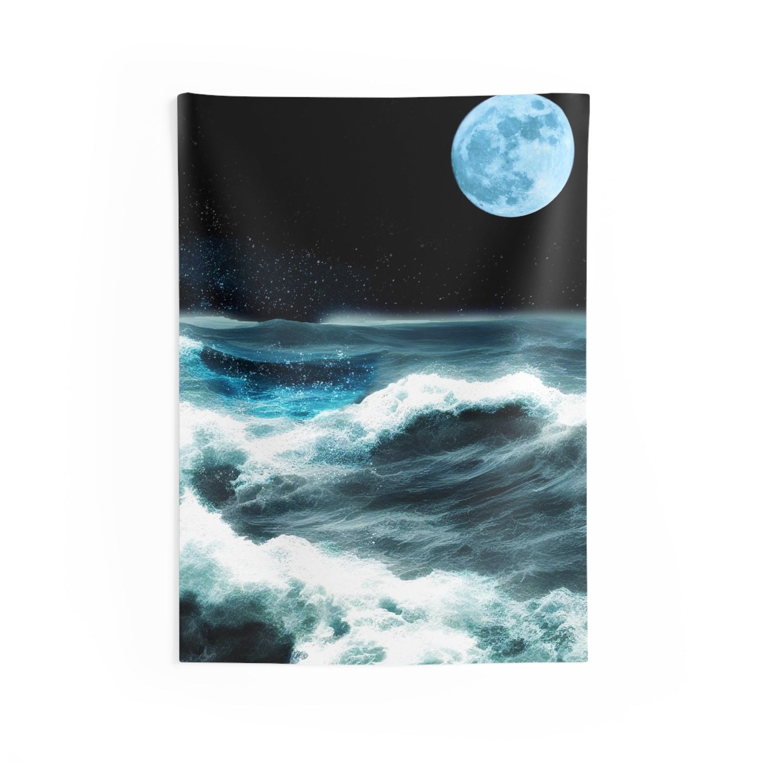 Sea Storm &amp; Moon Tapestry - HartCentered