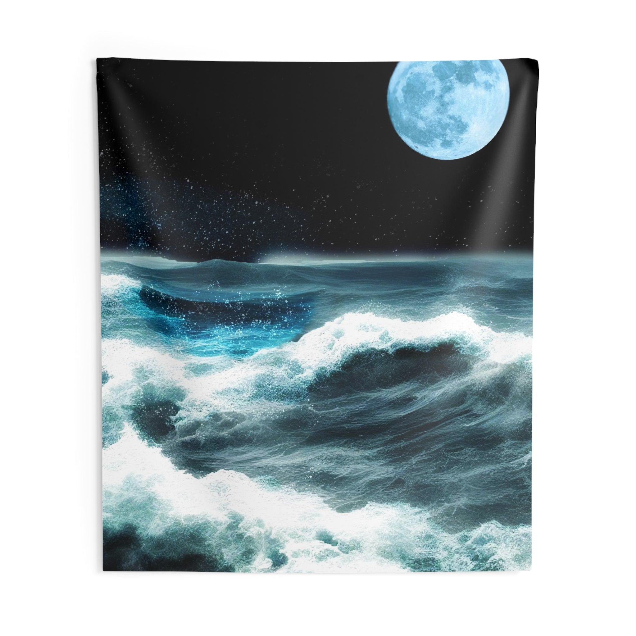 Sea Storm &amp; Moon Tapestry - HartCentered