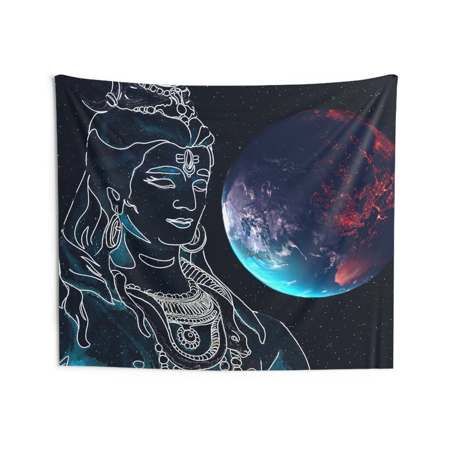 Shiva Moon Tapestry - HartCentered