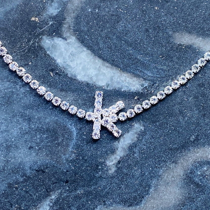 Sparkly Initial Anklet-9