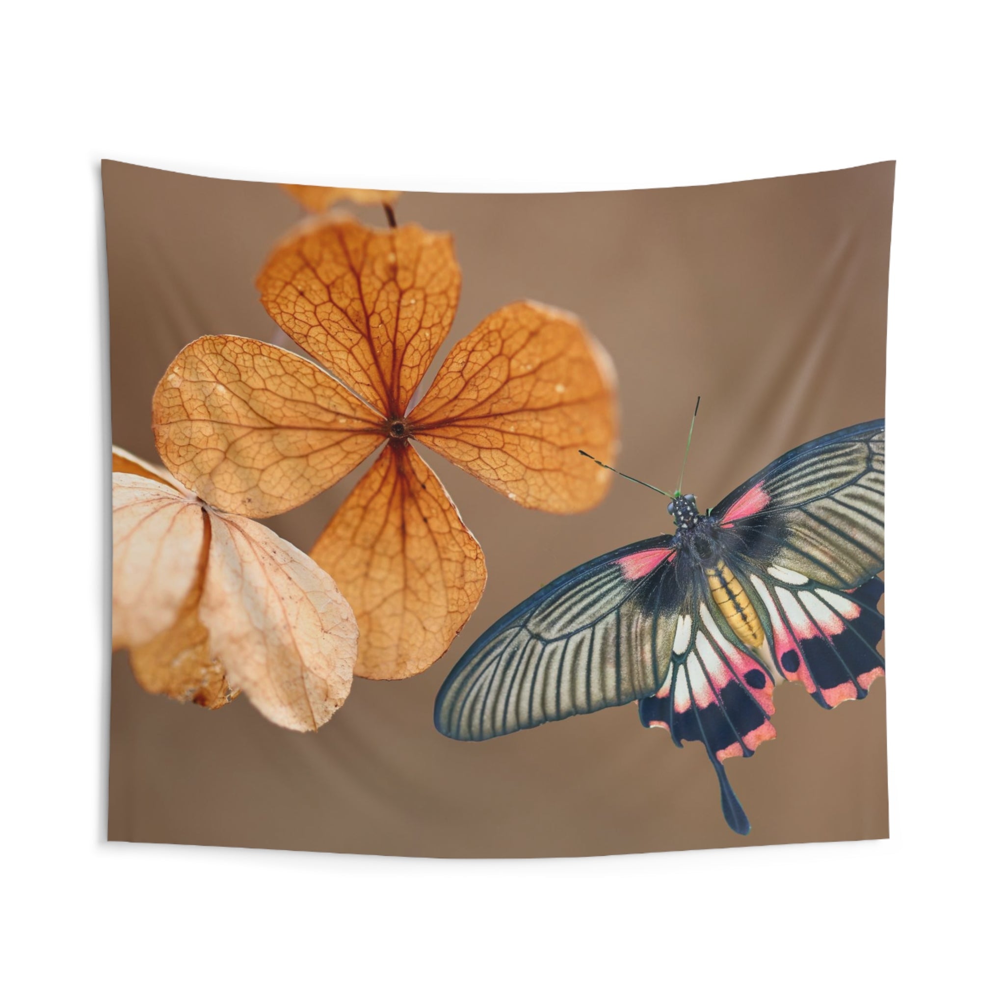 Butterfly &amp; leaves Tapestry - HartCentered