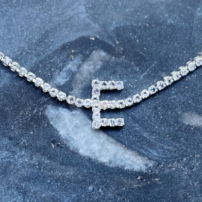 Sparkly Initial Anklet-5