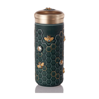 Honey Bee Travel Mug with Crystals - HartCentered