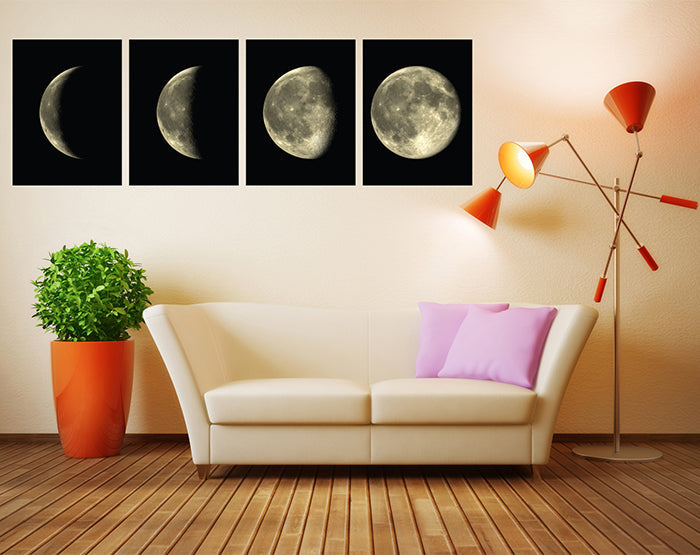 Moon Phases Set Of 4 Wall Decals-7