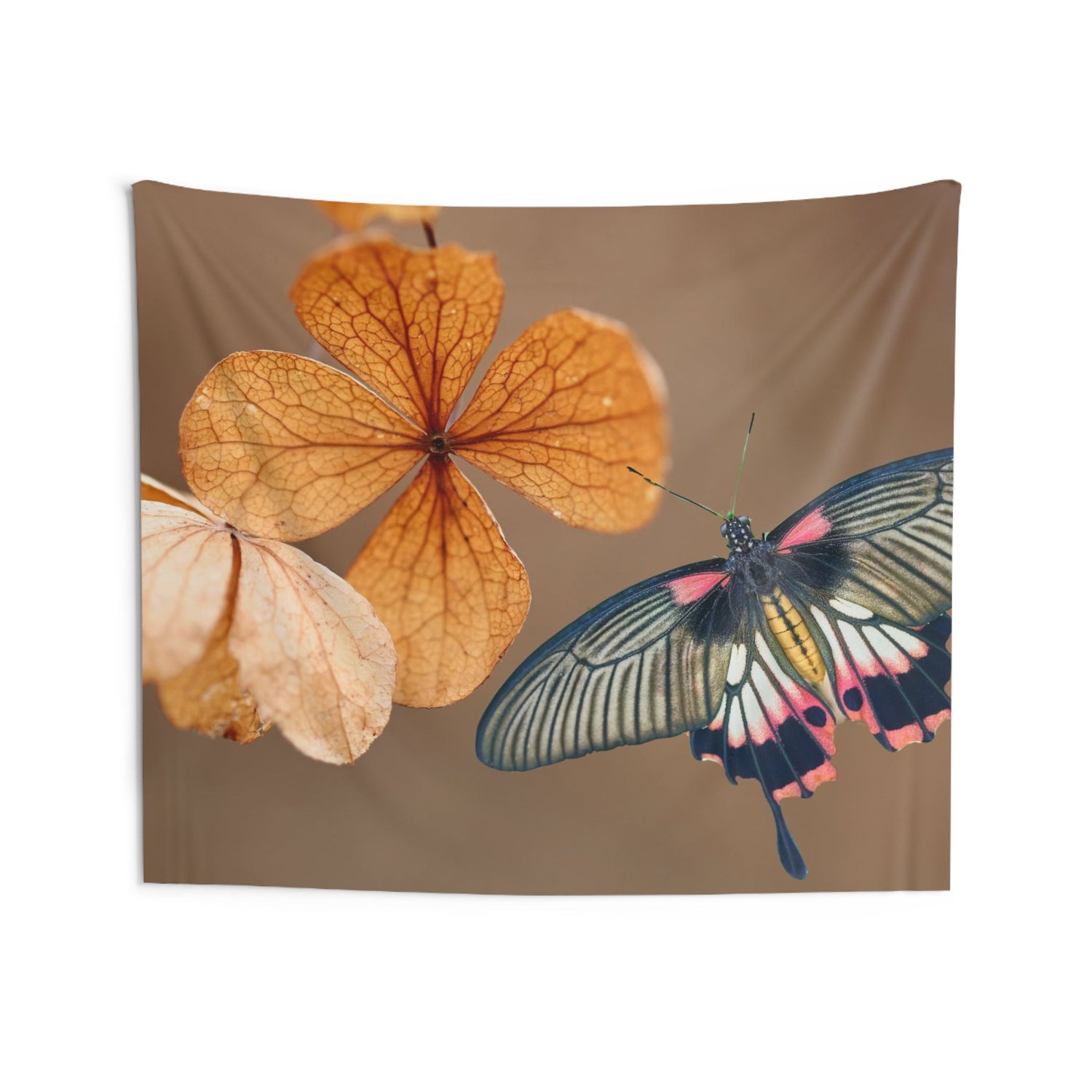 Butterfly &amp; leaves Tapestry - HartCentered