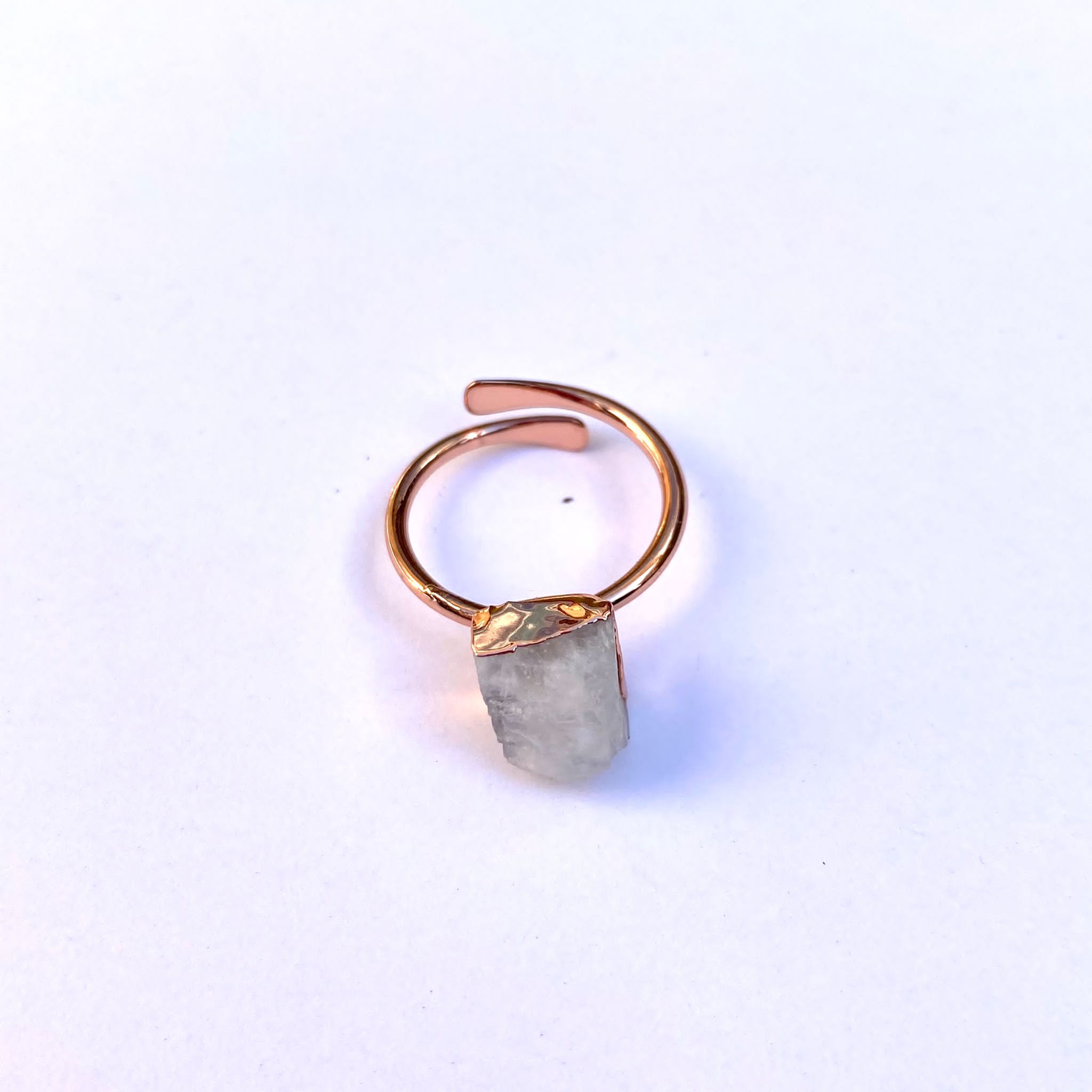 Moonstone Raw Ring-0