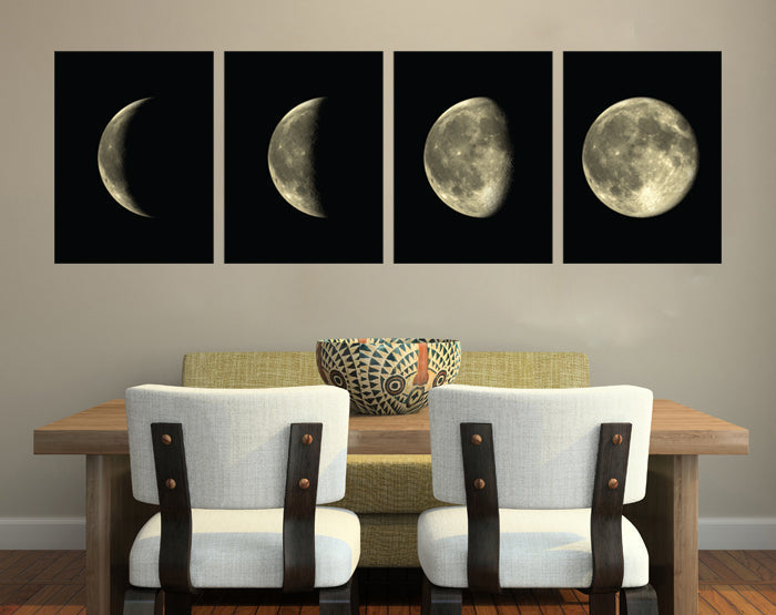 Moon Phases Set Of 4 Wall Decals-0