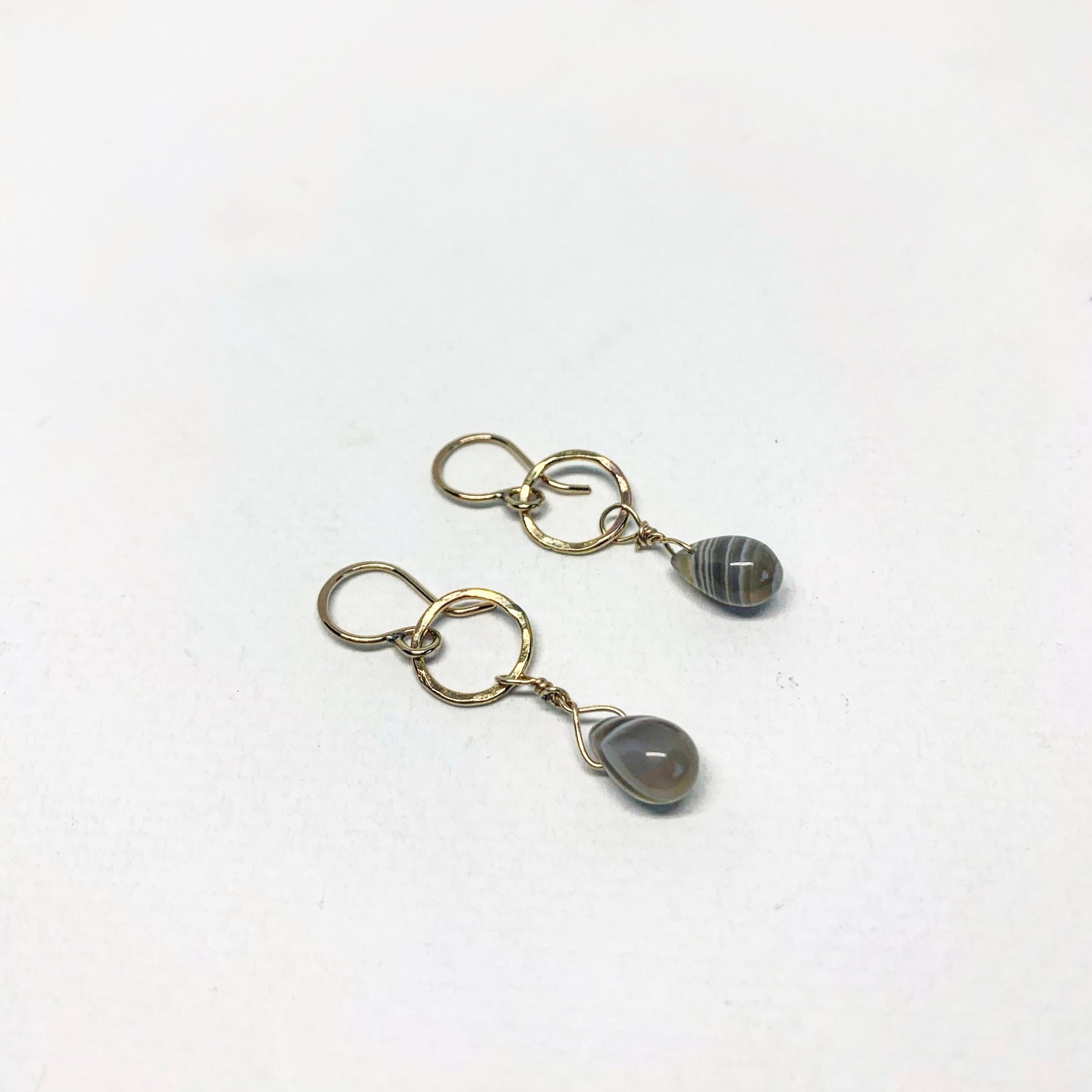 Botswana Agate Drop Earrings-0