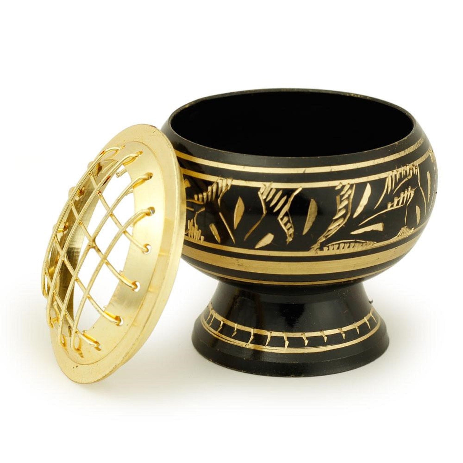 Black Brass Burner with Net Top-1