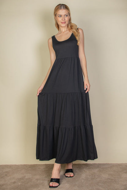 Solid Layered Hem Dress - HartCentered