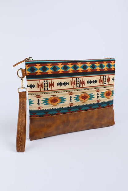 Multicolor Western Aztec Print Clutch / Handbag - HartCentered