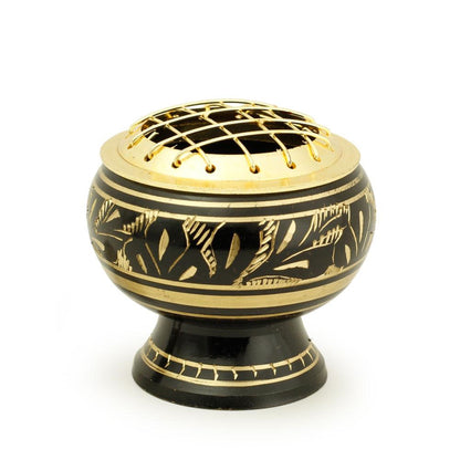 Black Brass Burner with Net Top-0