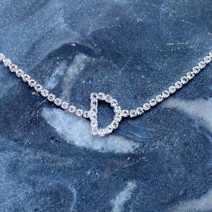 Sparkly Initial Anklet-4