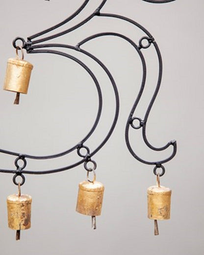 OM Brass chime with 9 brass bells-1