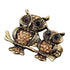 Studded Owls Two Finger Ring-2