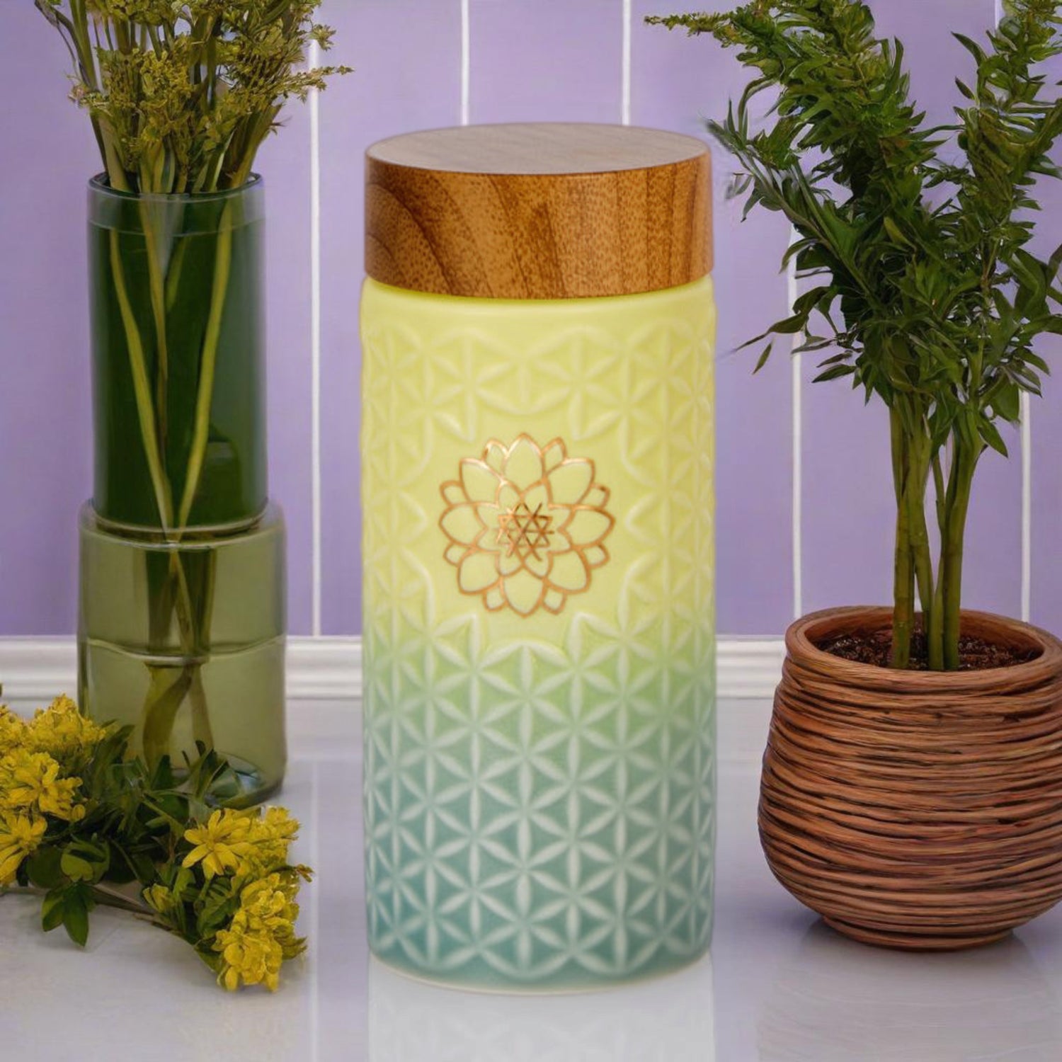 Flower of Life Travel Mug / Double Wall - HartCentered