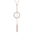 Long Drop Necklace | Rose Gold-Plated Stainless Steel - HartCentered