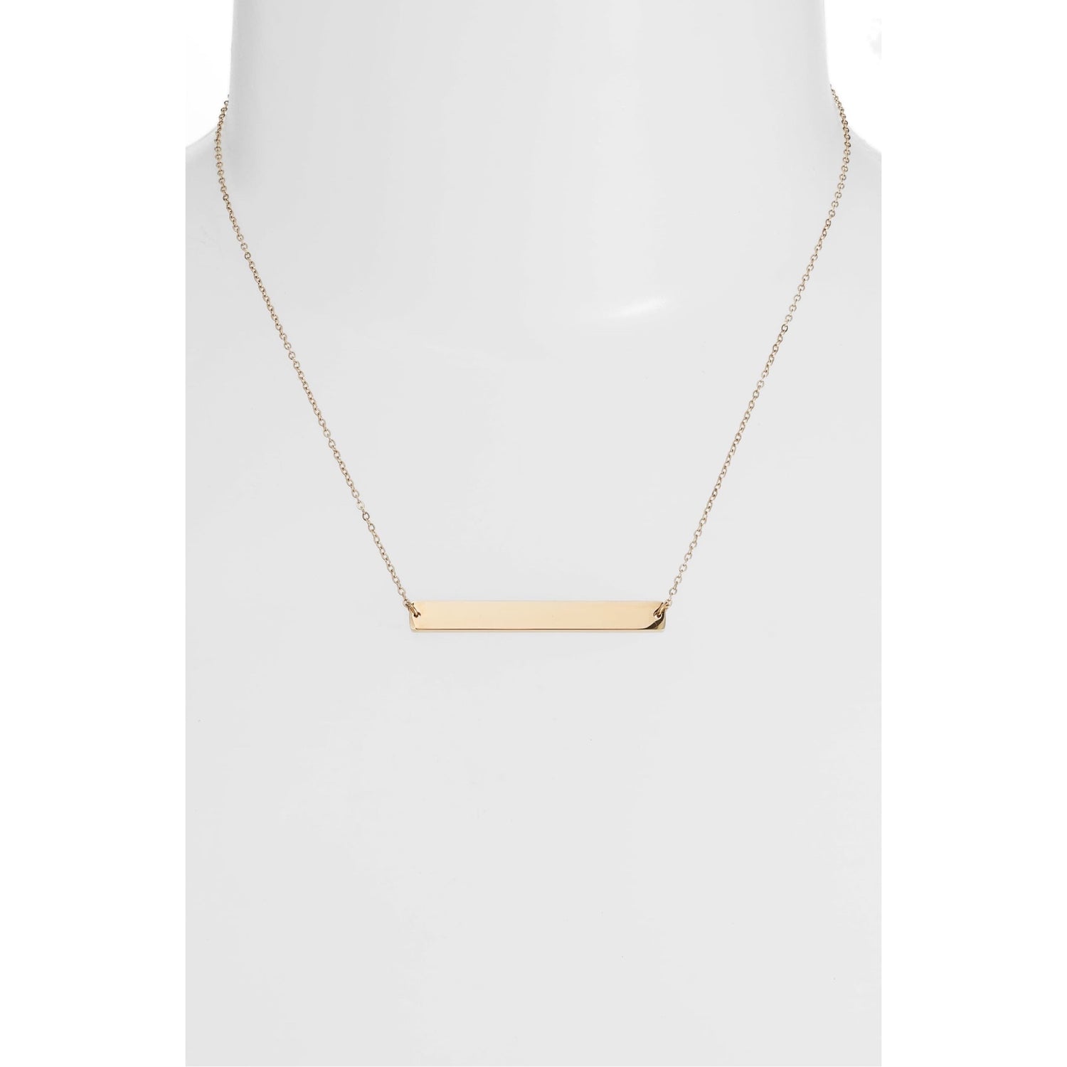 Classic Bar Necklace | Gold-Toned Stainless Steel | More Colors Available - HartCentered