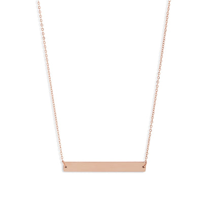 Classic Bar Necklace | Gold-Toned Stainless Steel | More Colors Available - HartCentered