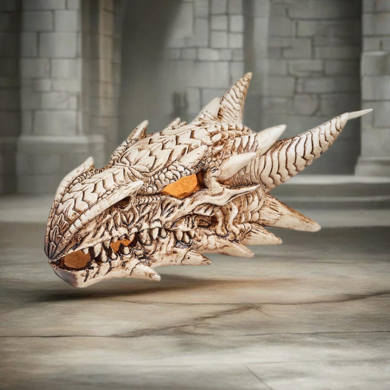 LED Dragon Skull | Skull Miniature - HartCentered