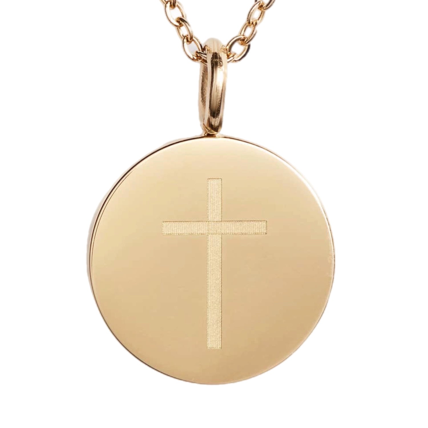 Luxe Charmy Cross Necklace | Gold-Tone Stainless Steel - HartCentered