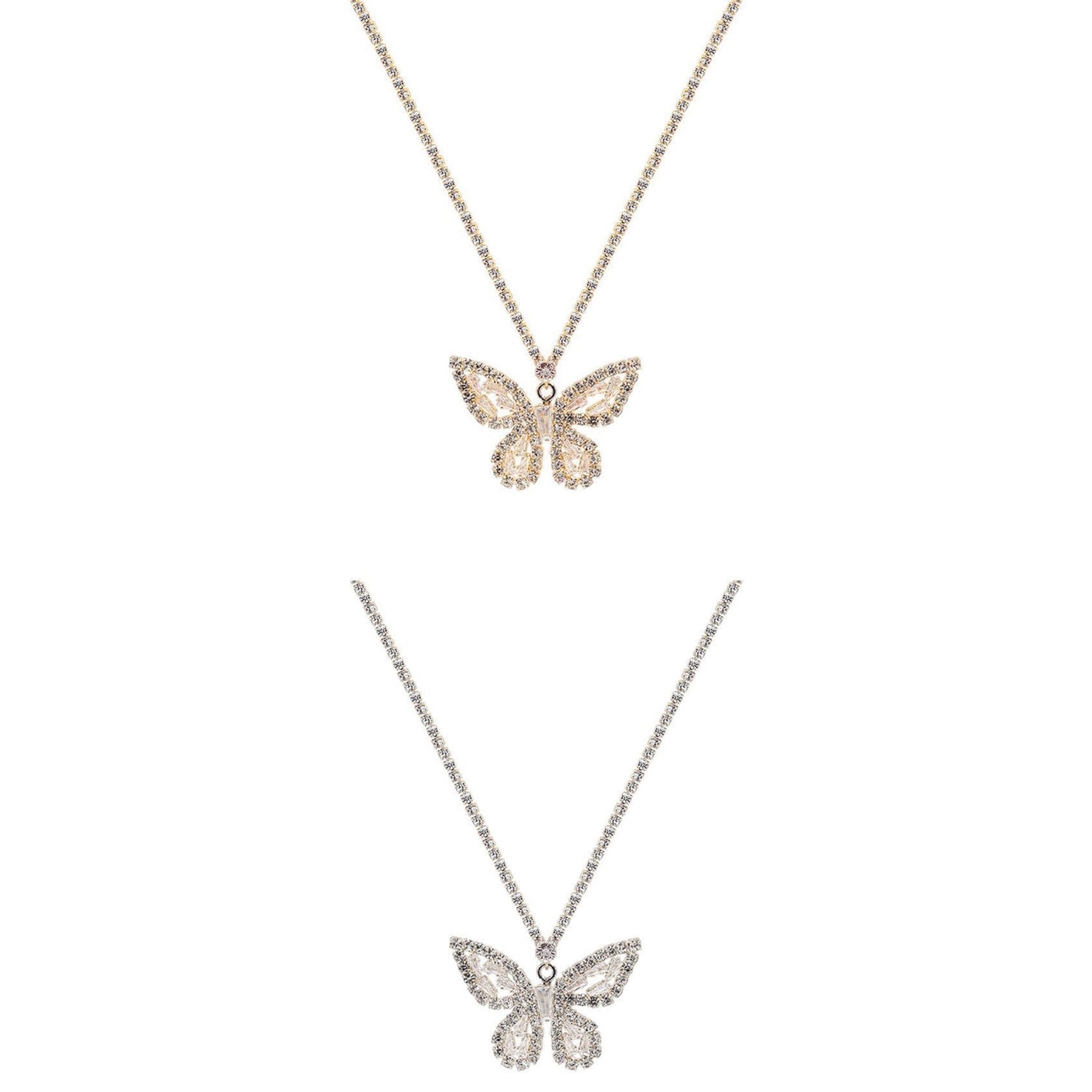 Butterfly Necklace | Cubic Zirconia | Lead &amp; Nickel Complaint - HartCentered