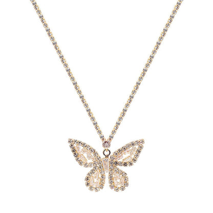 Butterfly Necklace | Cubic Zirconia | Lead &amp; Nickel Complaint - HartCentered