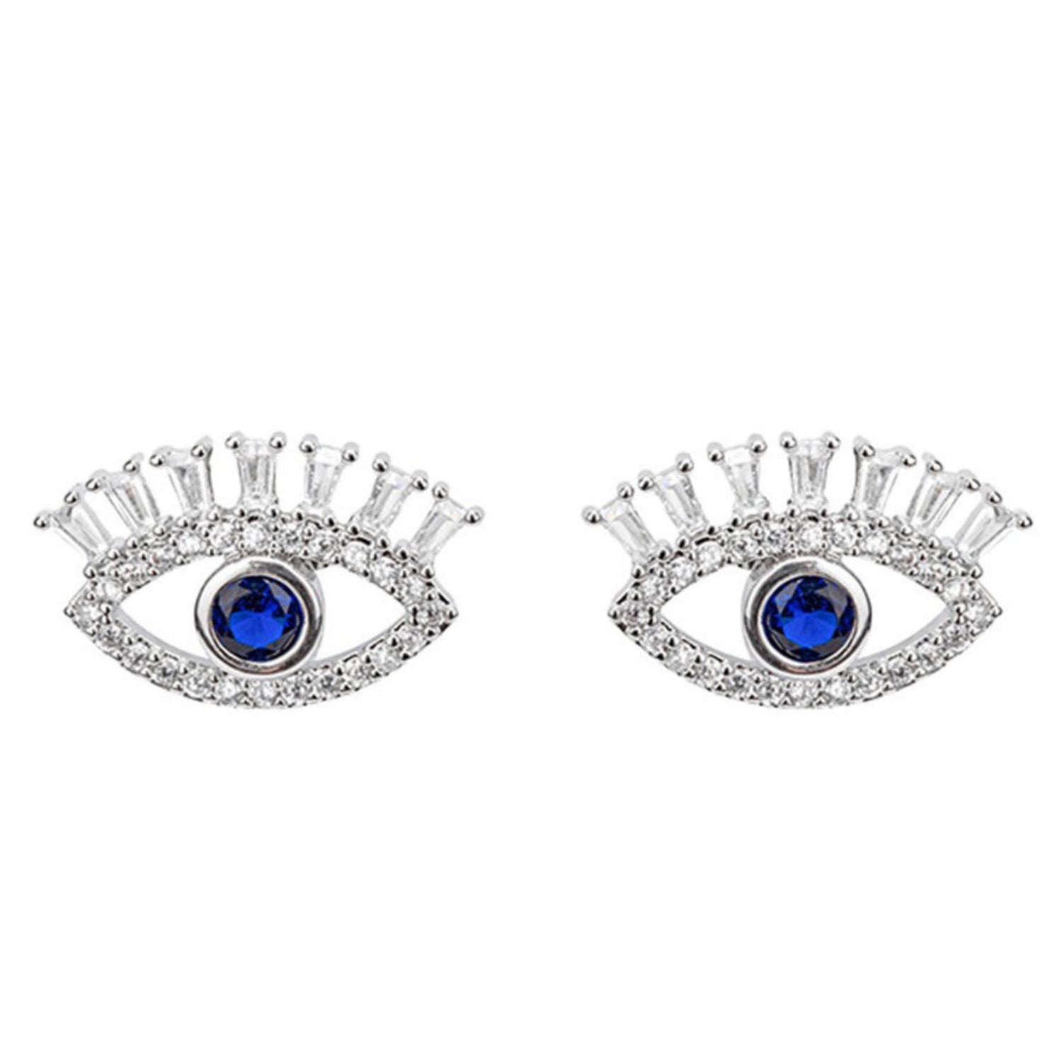 Evil Eye Lash Post Back Earrings | Lead and Nickel-Free - HartCentered