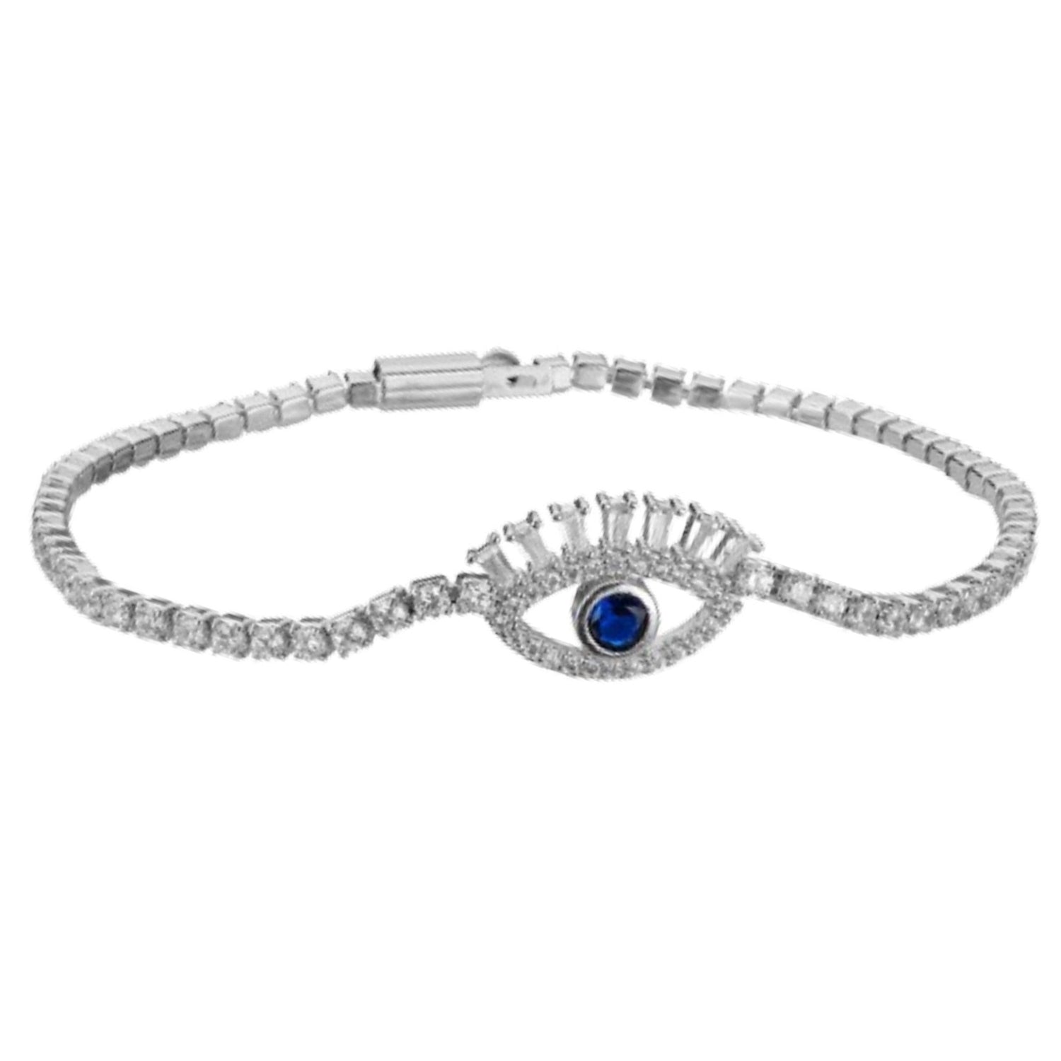 Evil Eye Lash Tennis Bracelet | Lead and Nickel-Free - HartCentered