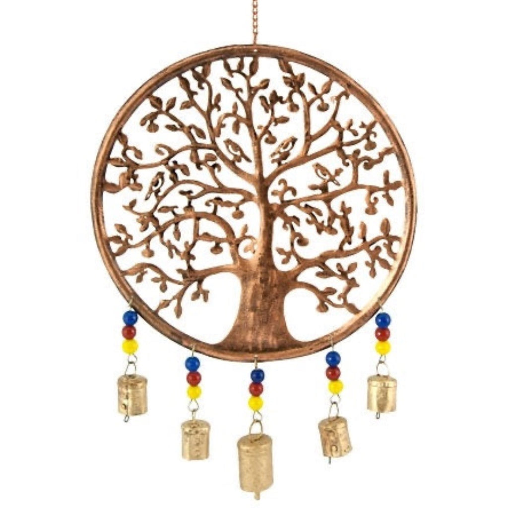 Tree of life chime brass bells