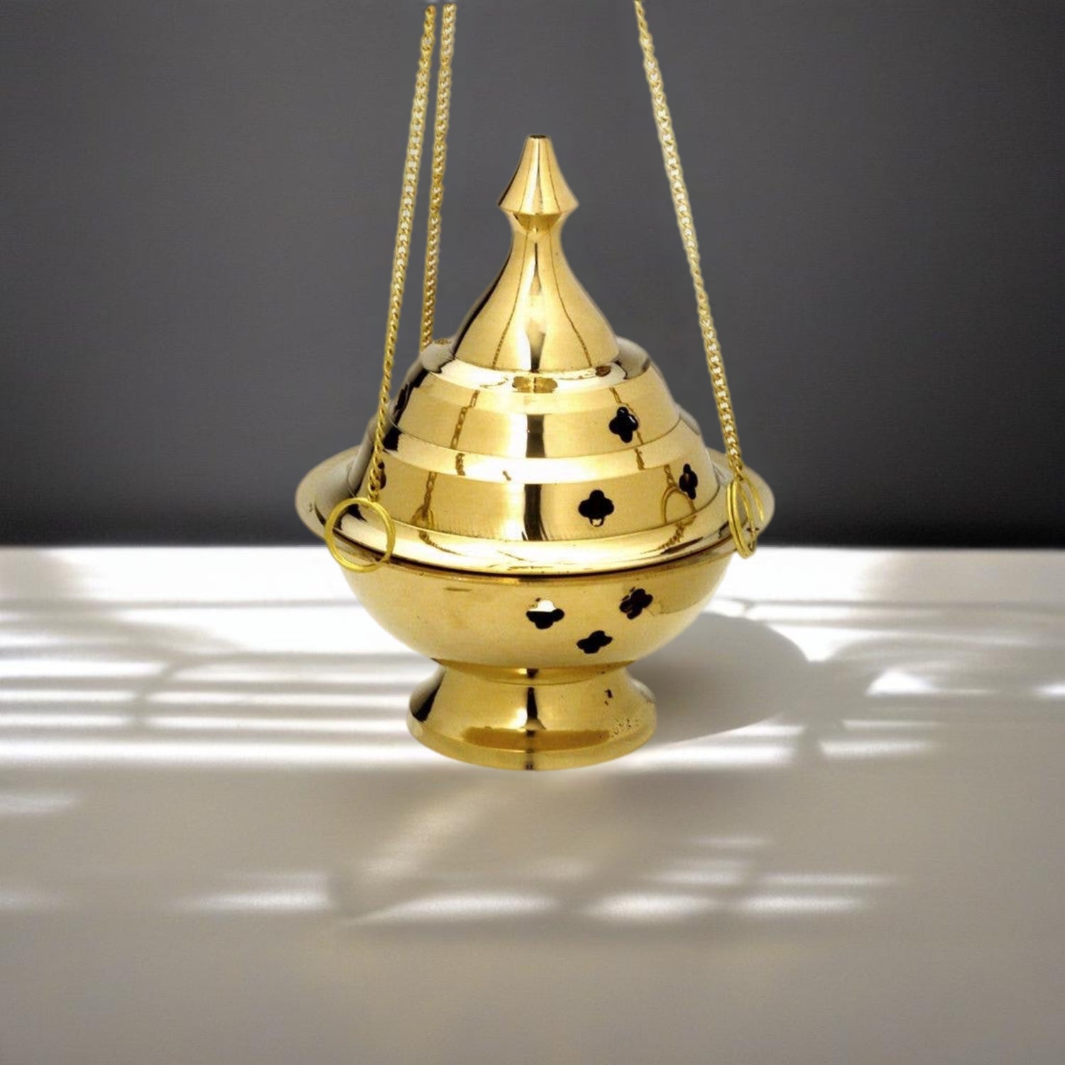 Hanging Brass Incense Burner 6&quot;