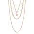 Triple Strand Link Necklace | Gold-Tone Stainless Steel - HartCentered