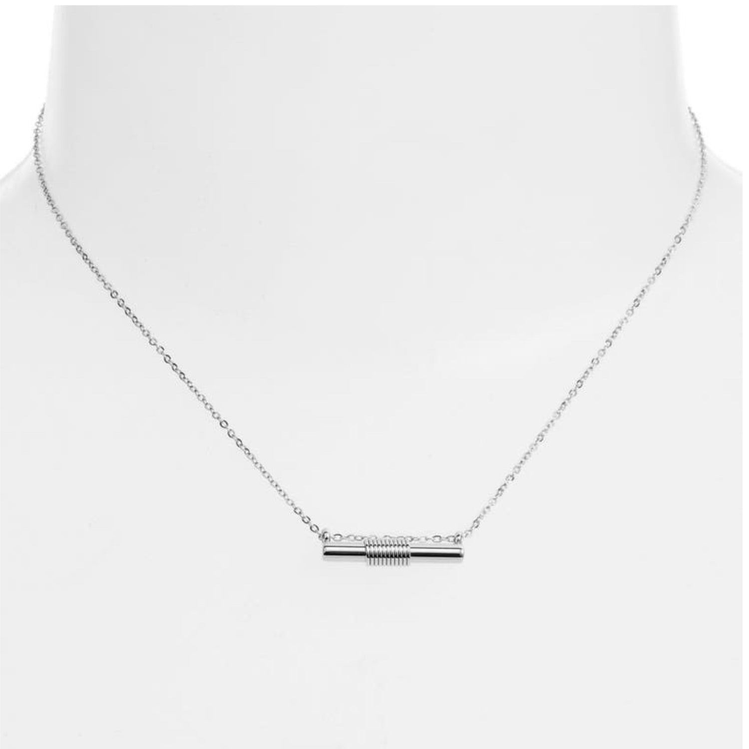 Wrapped Bar Necklace | Stainless Steel | More Colors Available - HartCentered