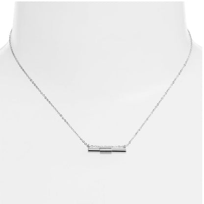 Wrapped Bar Necklace | Stainless Steel | More Colors Available - HartCentered