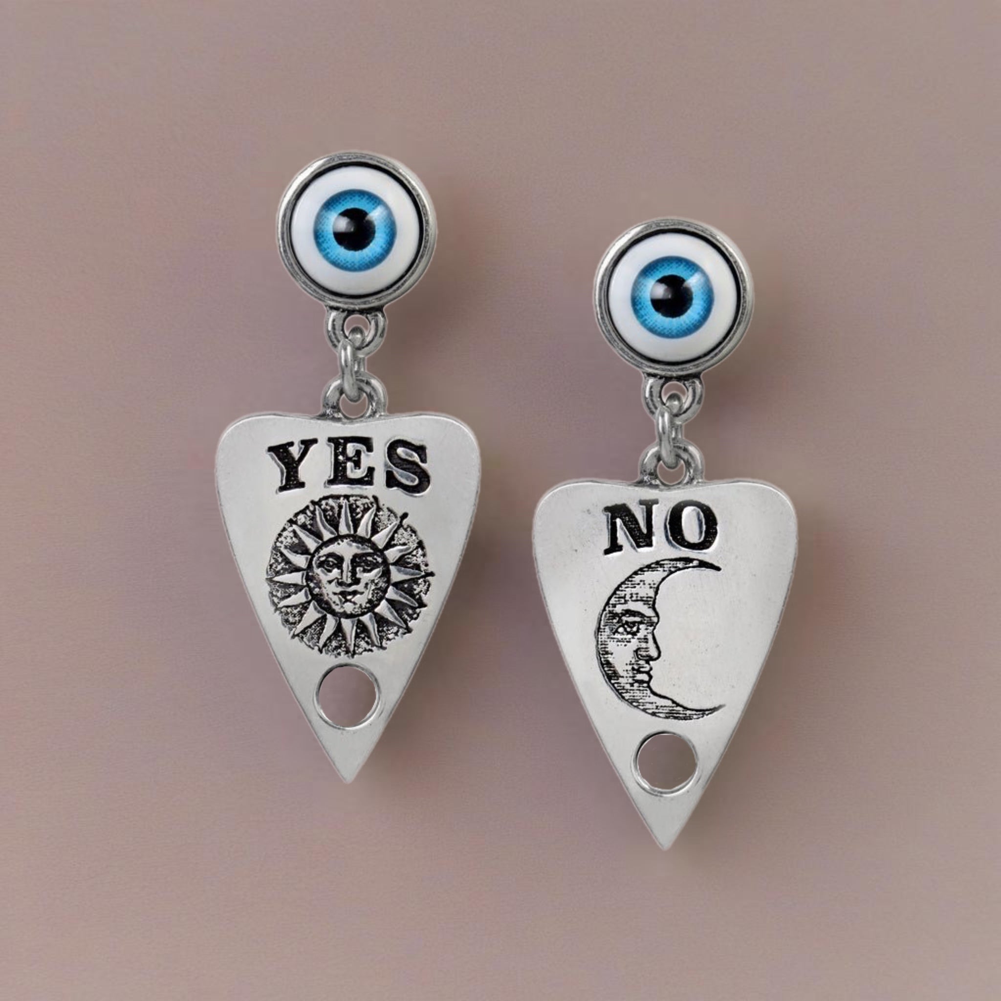 Ouija Planchette Dropper Earrings | Surgical Steel Posts - HartCentered