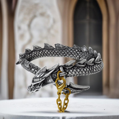 Dragons Lure Bangle | High-Quality Pewter - HartCentered