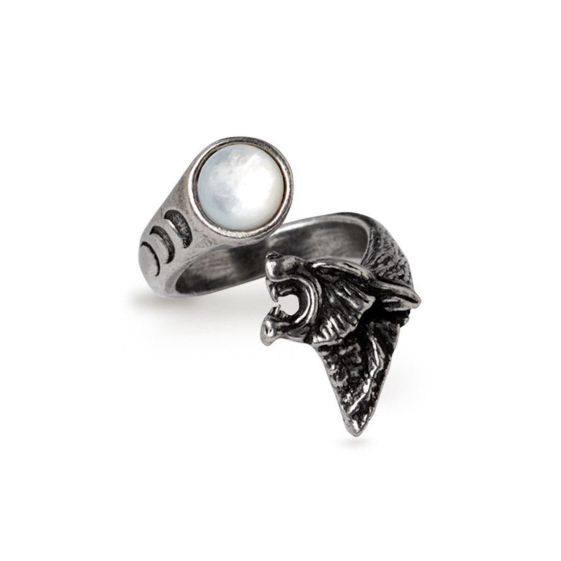 Howl At The Moon Wrap Ring | High-Quality Pewter - HartCentered