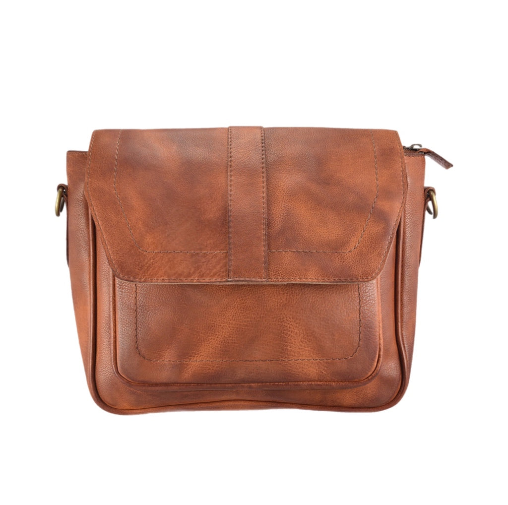 Journey Leather Crossbody | Messenger Bag - HartCentered