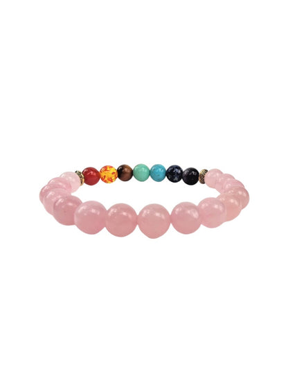 Rose Quartz | Chakra Healing and Self Love | Crystal Beaded Bracelet