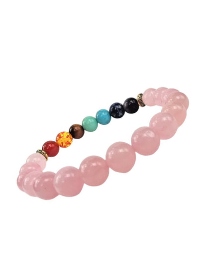 Rose Quartz | Chakra Healing and Self Love | Crystal Beaded Bracelet