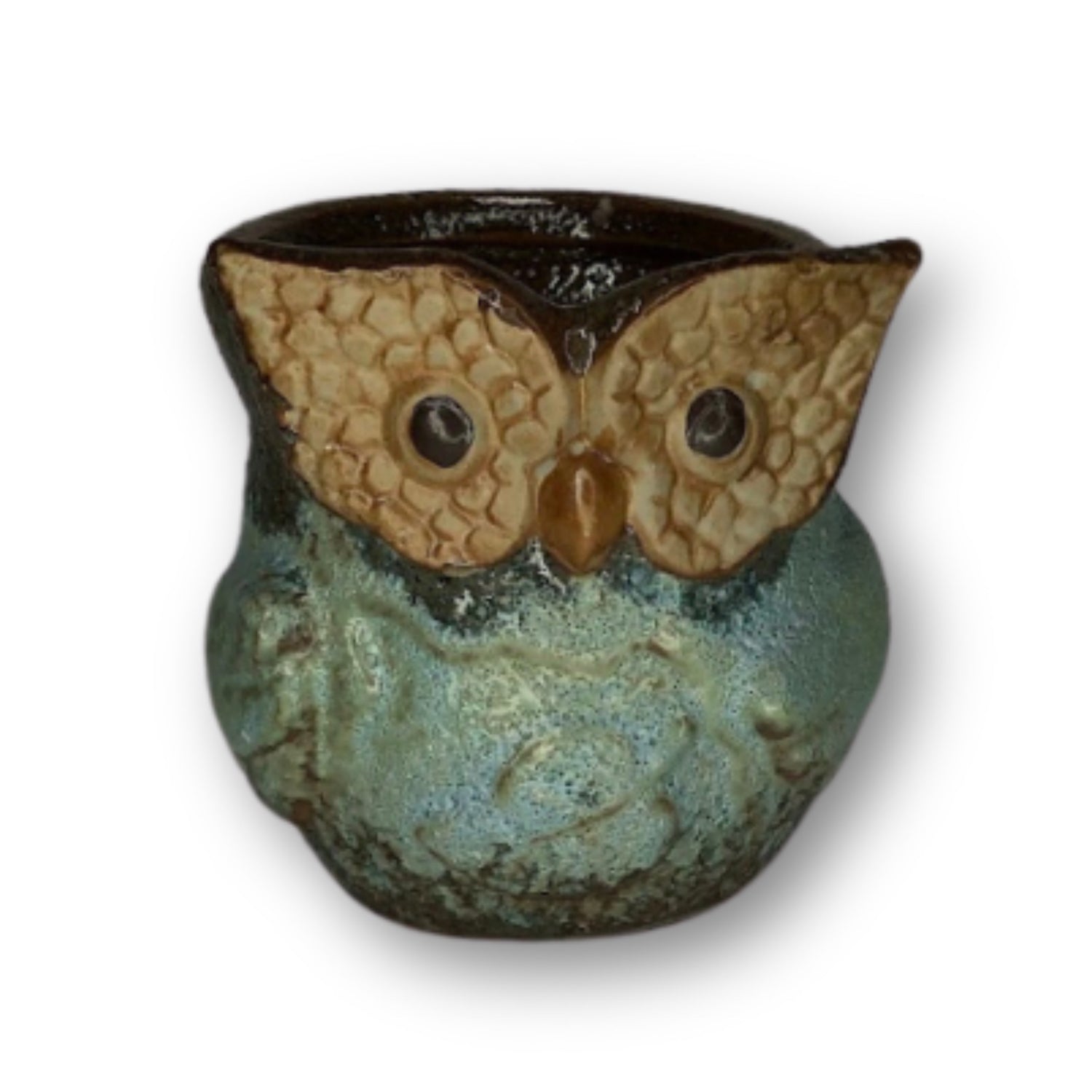 Blue Owl Flower Pot | Style 3