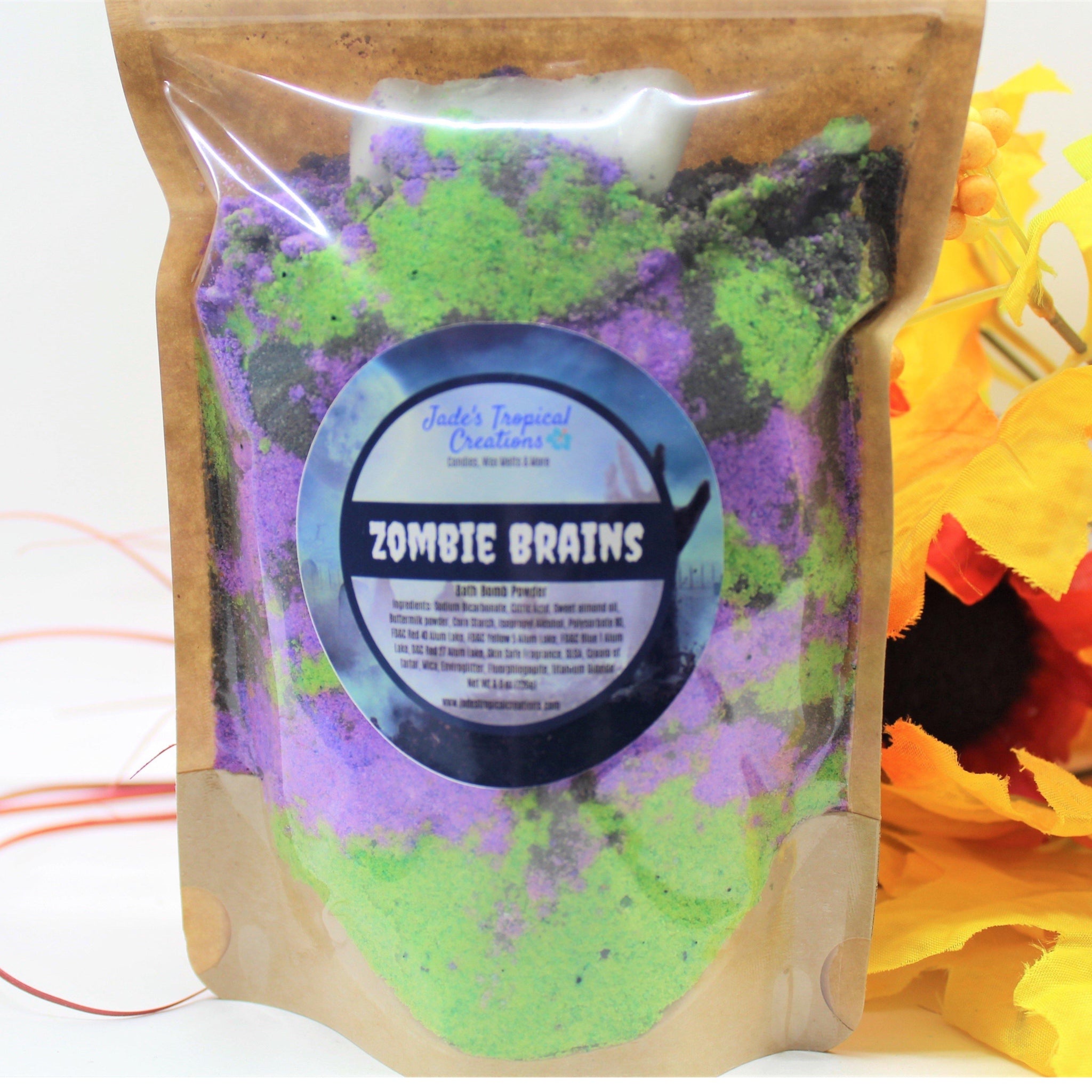 Zombie Brains Bath Bomb Powder - HartCentered