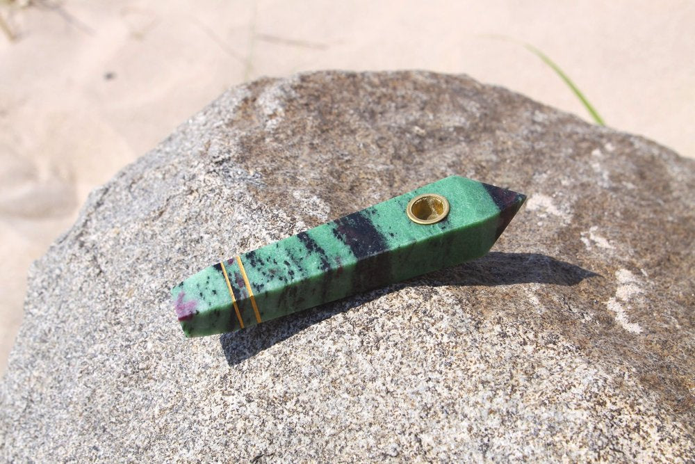 Ruby in Zoisite Pipe - HartCentered