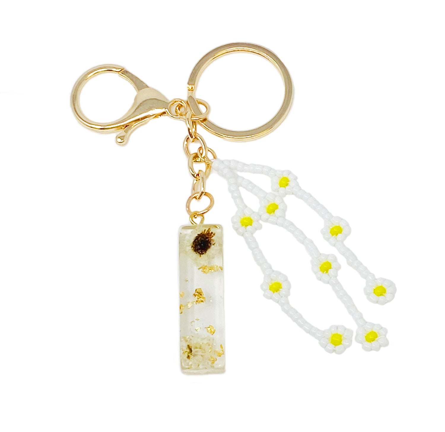 Baby Daisy Initial Key Chain-29