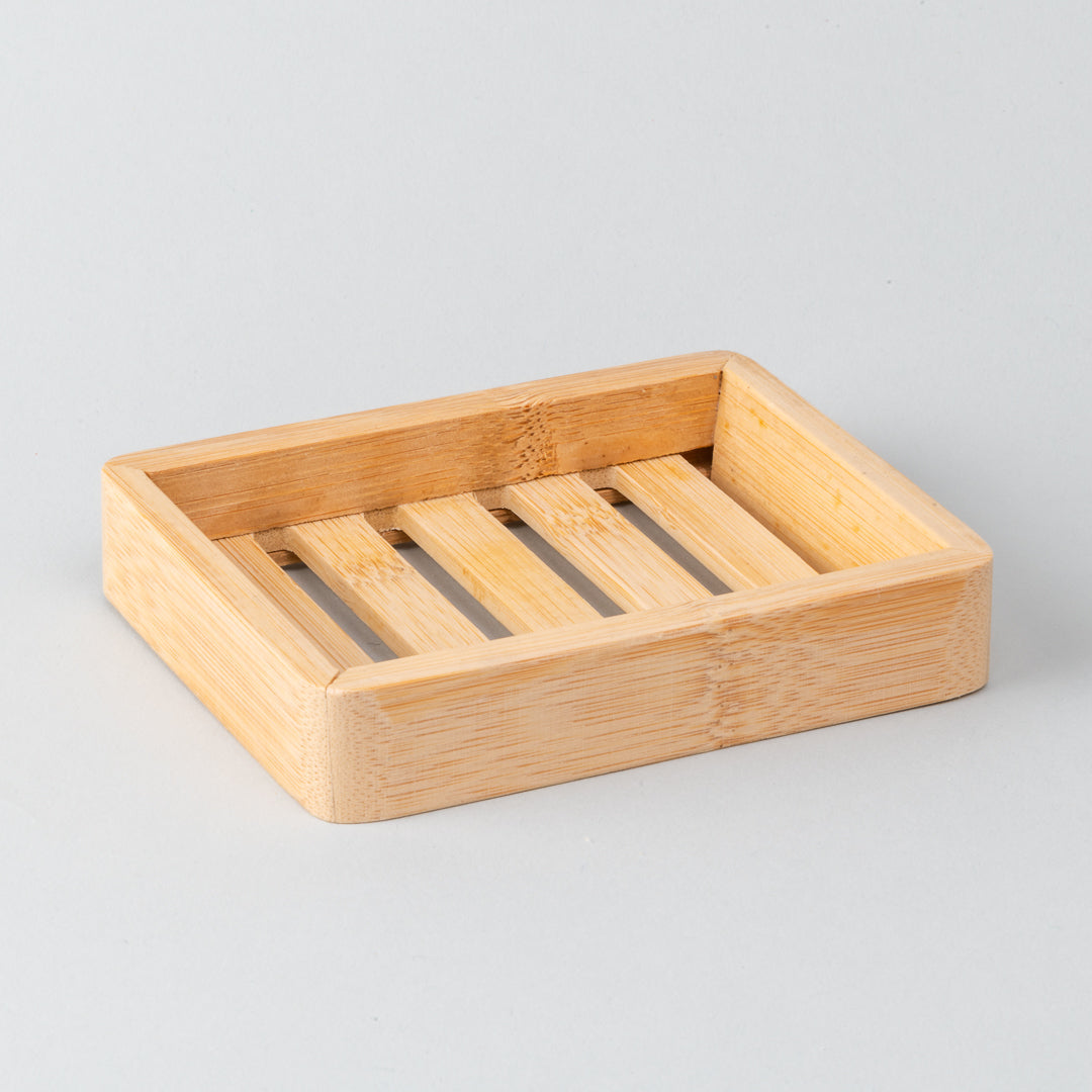 Slotted Wood Soap Dish-0