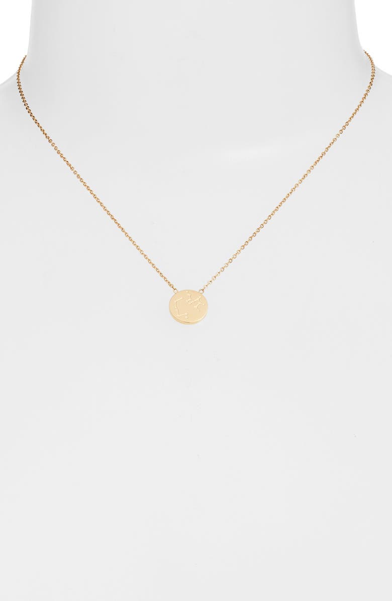 Reversible Zodiac Charm Necklace | Gold-Tone Stainless Steel - HartCentered