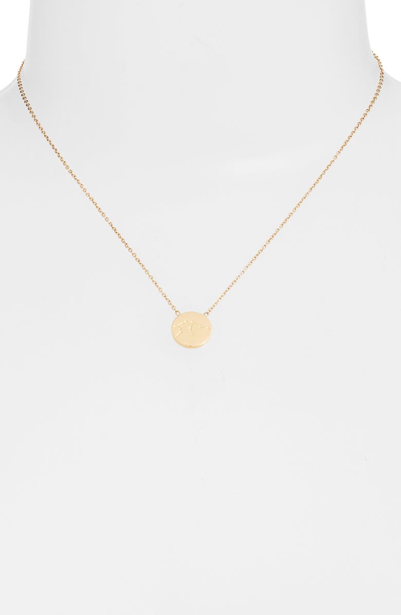 Reversible Zodiac Charm Necklace | Gold-Tone Stainless Steel - HartCentered