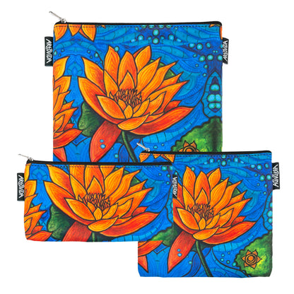 Sandwich Baggie Set - Kristen Palana - Lotus Flower-0