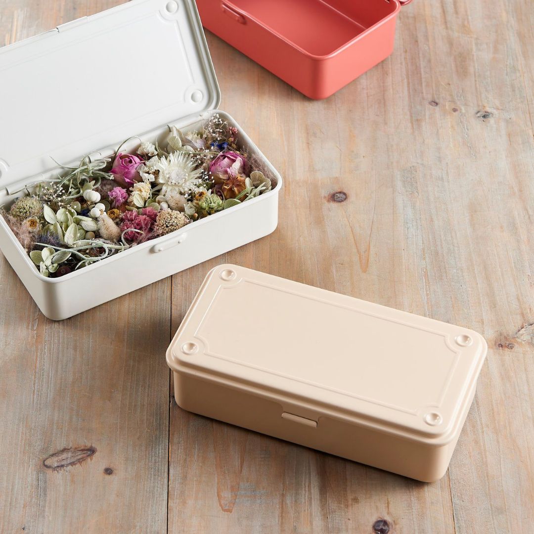 Steel Stackable Storage Box (Beige)-1