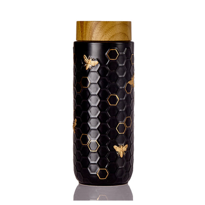 Honey Bee Travel Mug / Gold 16 oz - HartCentered